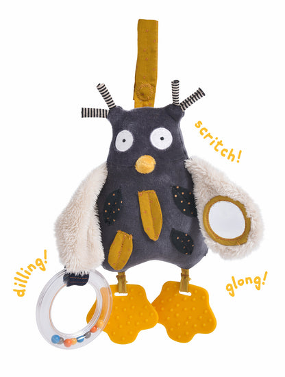 Moulin Roty Activation toy, Owl Les Moustaches