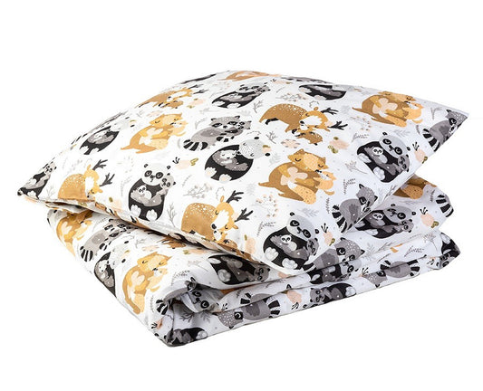 Fitted sheet set 100x135, Forest Families
