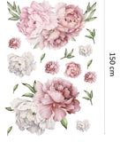Seinätarra 150x100, Peonies Dirty Pink
