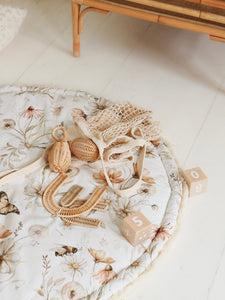 Matuu Gold Meadow on White&Grey, Matto