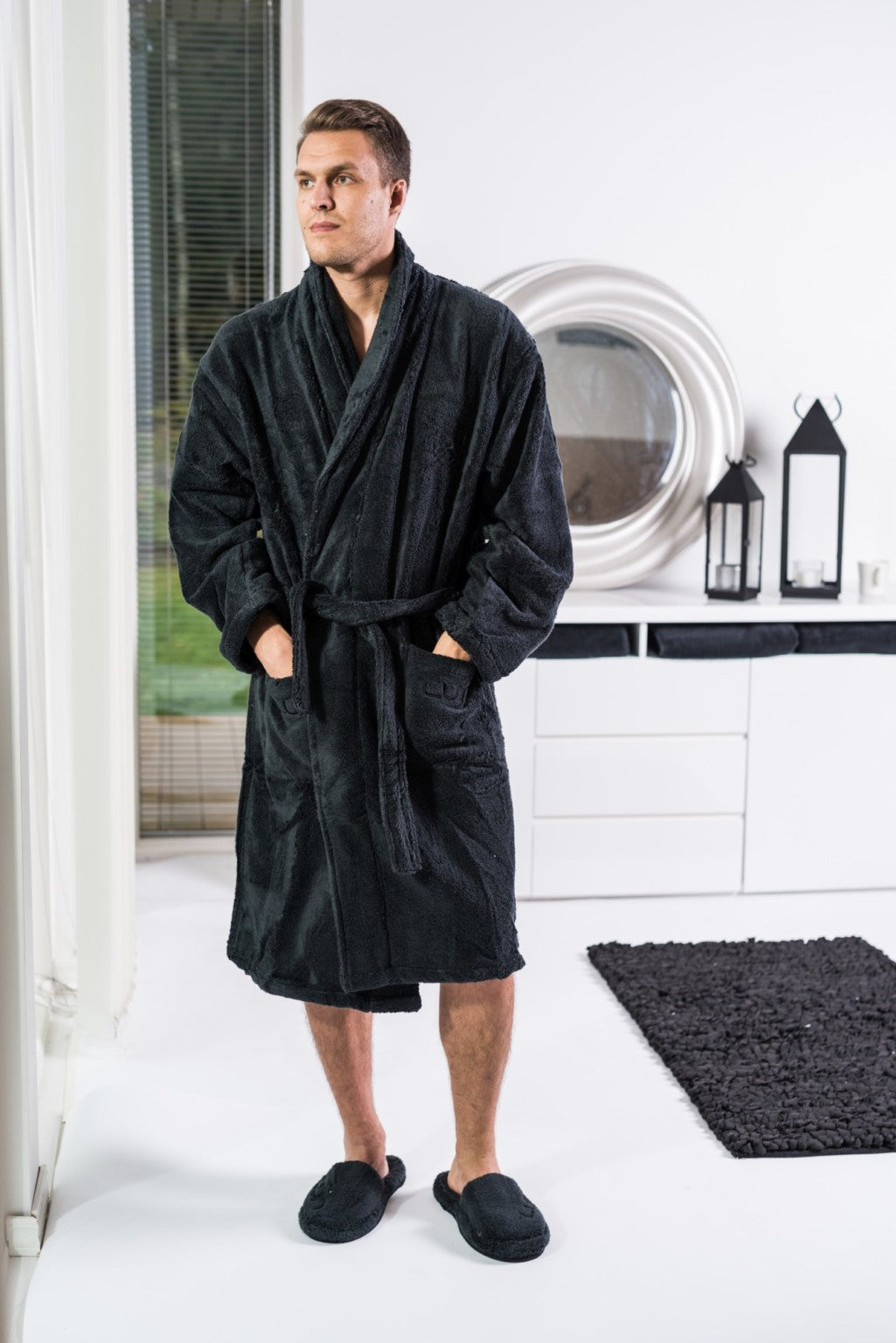 Luin Living Bathrobe Unisex 5 different sizes Black Lasten Satumetsa