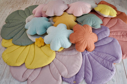 Moi Mili Decorative pillow, Linen Bloom "Light Pink Lily"