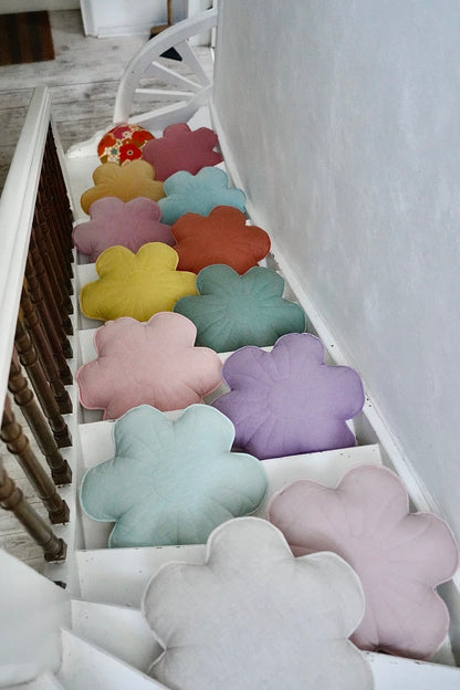 Moi Mili dekorativ kudde, linneblom "lavendel"