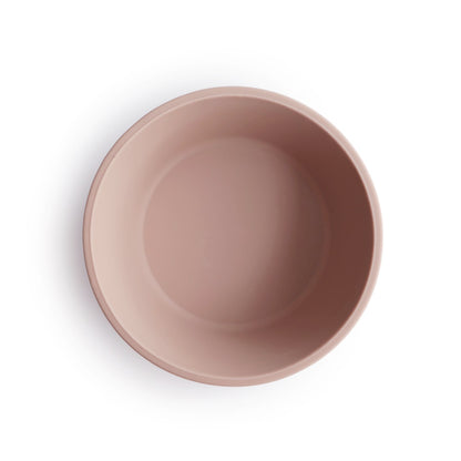 Mushie Silicone Bowl with Suction Cup, Blush