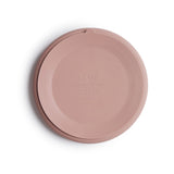 Mushie Silikonilautanen Imukupilla, Blush