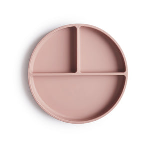 Mushie Silikonilautanen Imukupilla, Blush