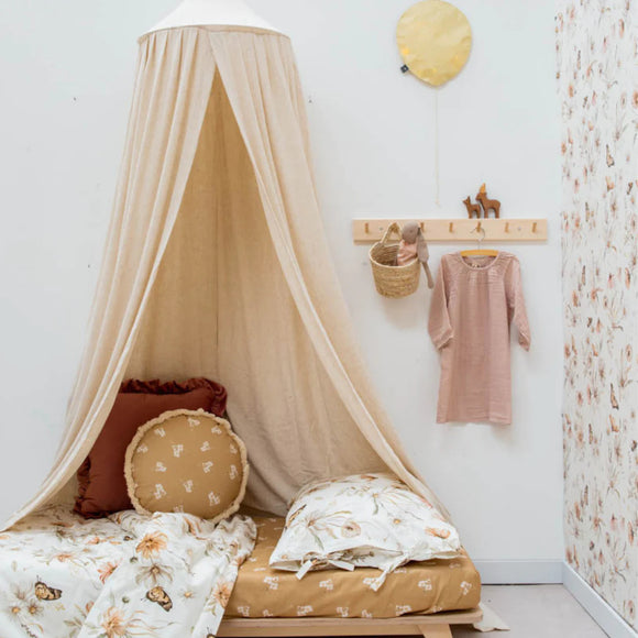 Matuu Vuodekatos, Natural Linen, Light Beige