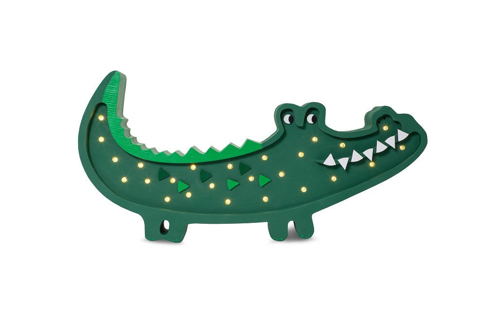 Little Lights Yövalo Crocodile, Papkin Green