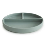 Mushie Silikonilautanen Imukupilla, Cambridge Blue