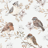 Birds White-Gray, Tapetti