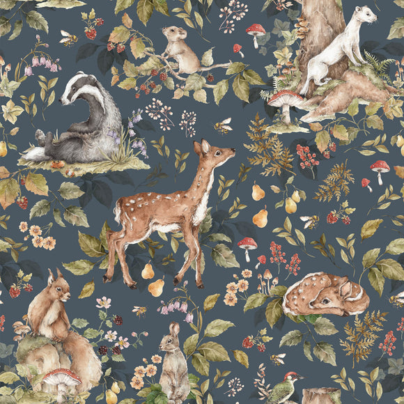 Cute Forest Animals Dark, Tapetti
