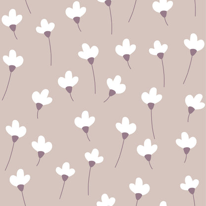 Simple Daisies On Powder Pink, Tapetti
