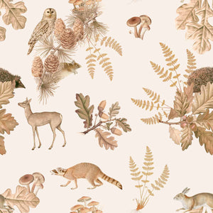 Autumn Forest With Animals, Tapetti