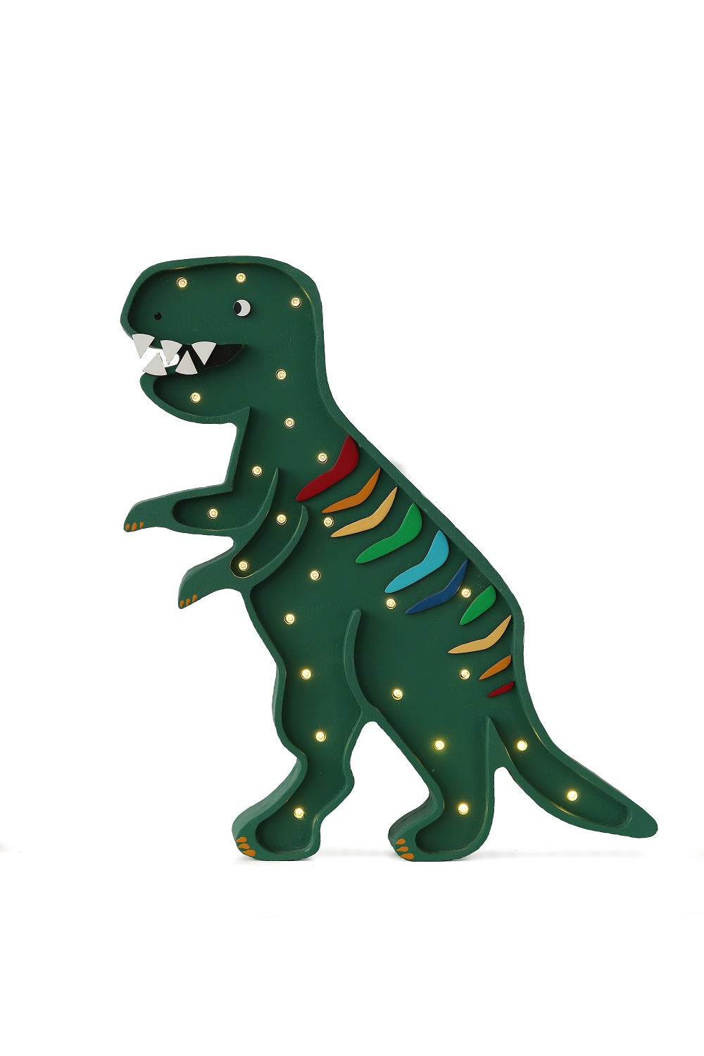 Little Lights Night light, Dino T. Rex Rainbow Green