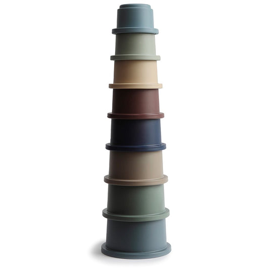 Mushie Stackable Cups, Forest