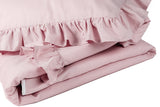 Pussilakanasetti 100x135, Dirty Pink With Frill