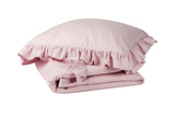 Pussilakanasetti 100x135, Dirty Pink With Frill