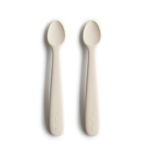 Mushie Silikoni Lusikkasetti 2kpl, Ivory