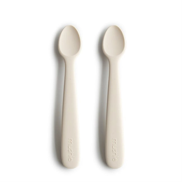 Mushie Silikoni Lusikkasetti 2kpl, Ivory