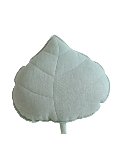 Moi Mili Decorative pillow, Linen Leaf "Mint"