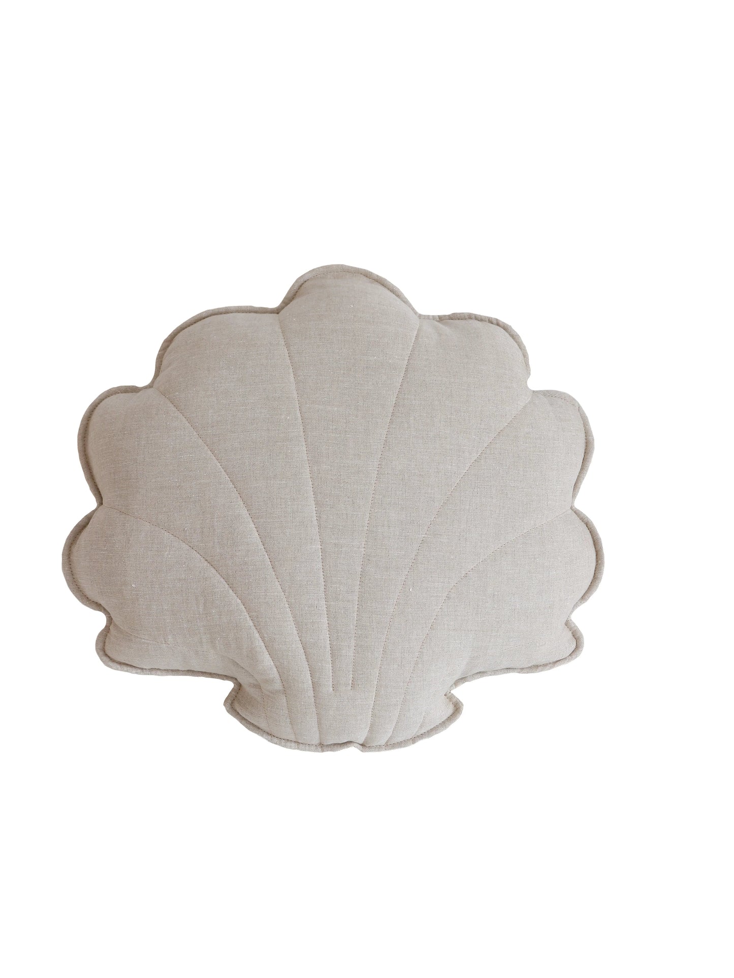 Moi Mili Decorative Pillow Small, Linen Shell "Sand"