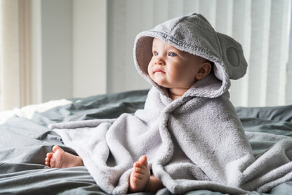 Luin Living Baby towel 0-5 years, Pearl Grey