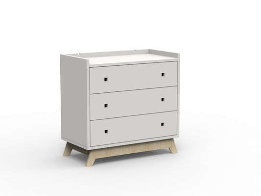 Mathy By Bols Chest of drawers, Madavin Pearl Grey&amp;Wood