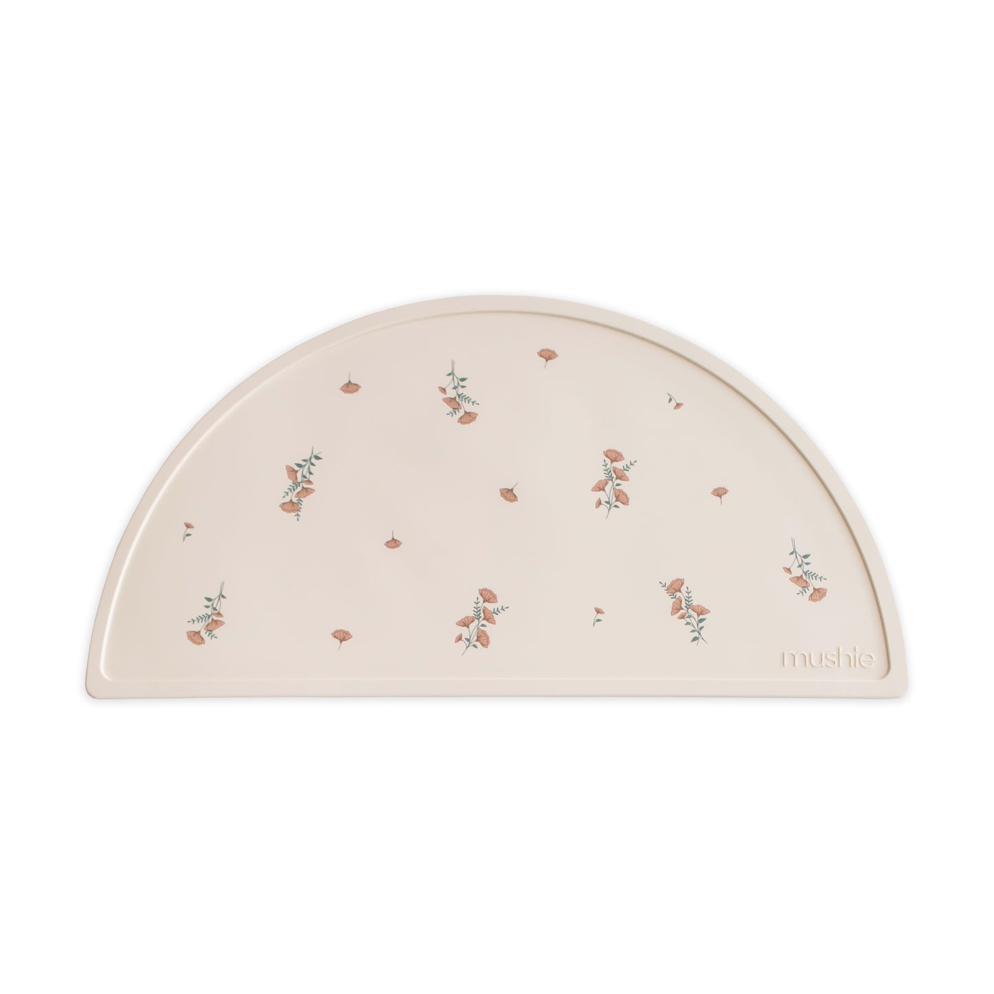 Mushie Silicone Dining Tray, Pink Flowers