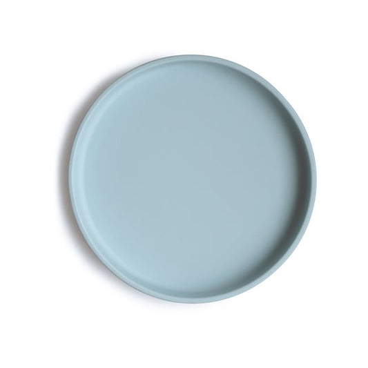 Mushie Silikonilautanen Imukupilla, Classic Powder Blue