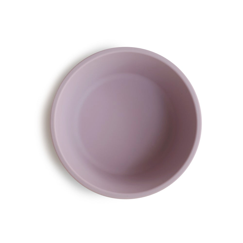 Mushie Silicone bowl with suction cup, Soft Lilac
