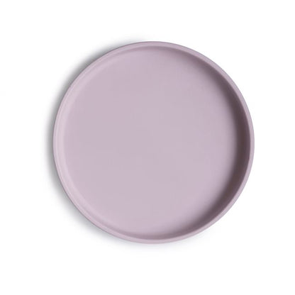 Mushie Silicone plate with suction cup, Classic Soft Lilac