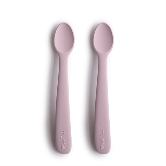 Mushie Silicone Spoon Set 2pcs, Soft Lilac