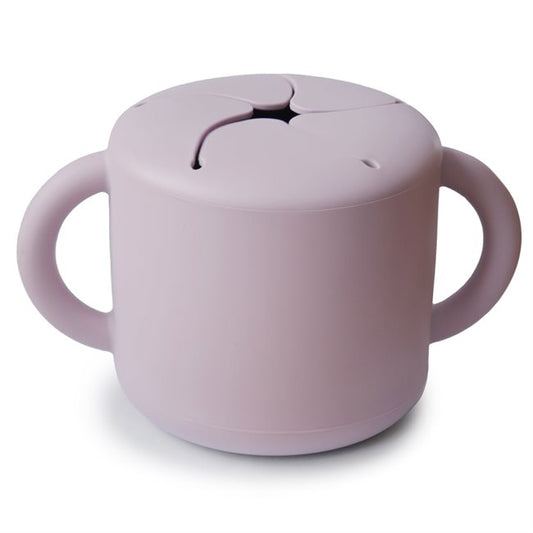 Mushie, Silikoninen Snack Cup, Soft Lilac