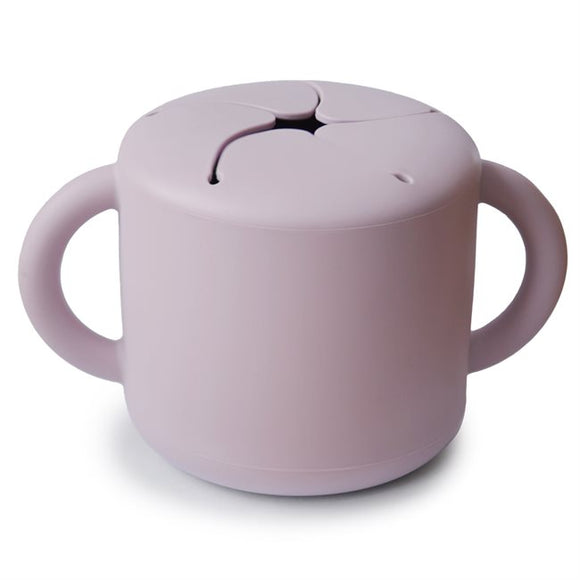 Mushie Silikoninen Snack Cup, Soft Lilac