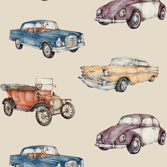 Cars Sunny Beige / Industrial Evolution, Wallpaper