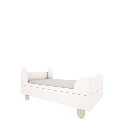 Wood Luck Design, Junior bed 80x160 cm, Basic White