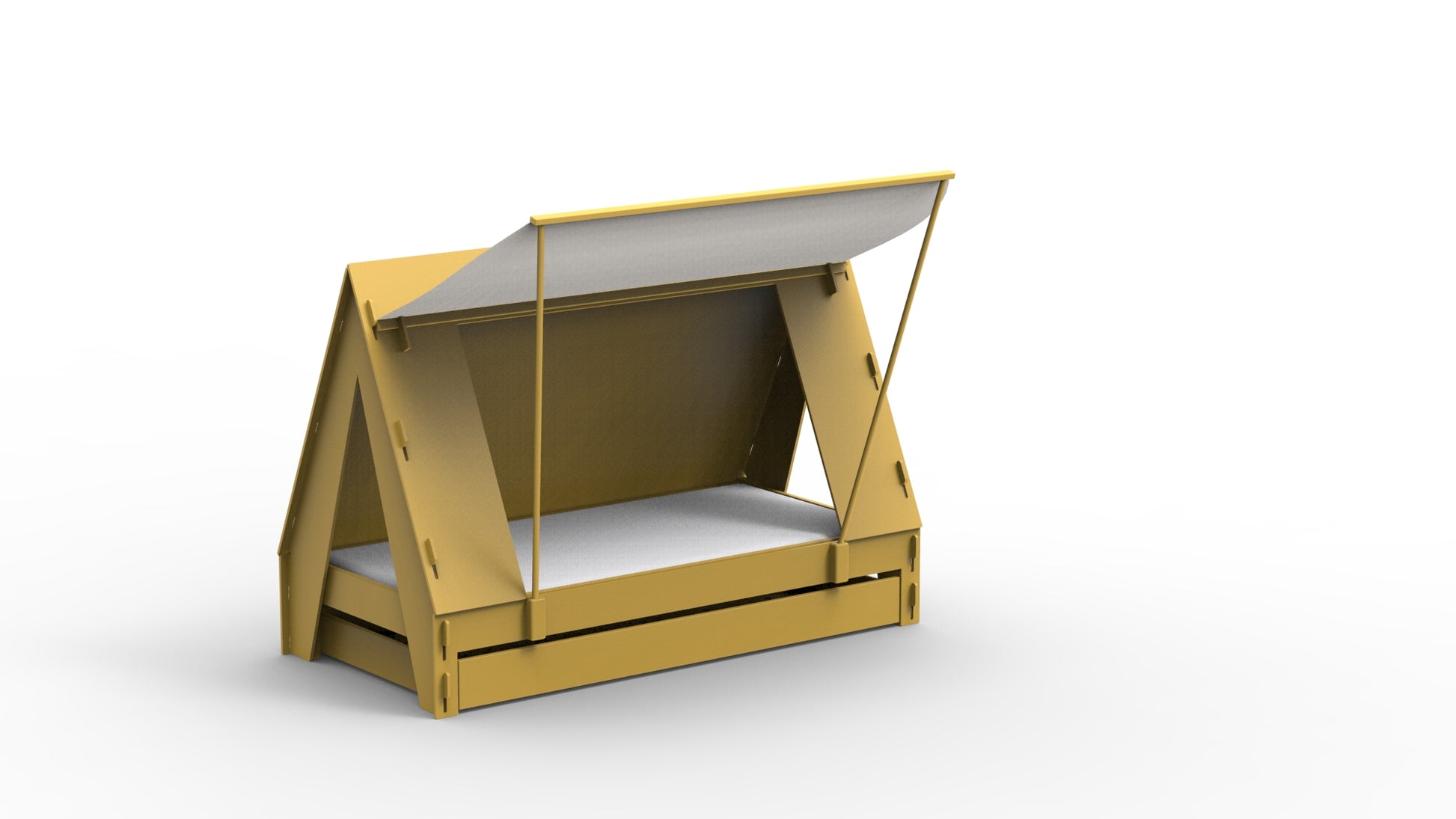 Mathy By Bols Bed 90x200, Tent Single & Pull-out Bed – Lasten Satumetsä