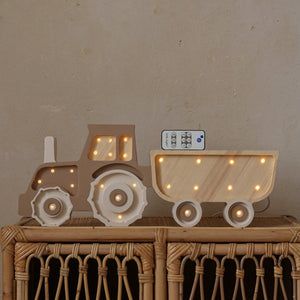 Little Lights Yövalo Tractor, Coffee Cream