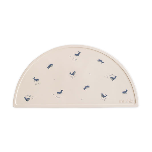 Mushie Silicone Dining Tray, Whales