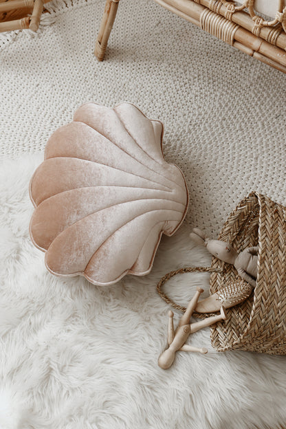 Moi Mili Decorative Pillow Small, Velvet Shell "Beige Pearl"