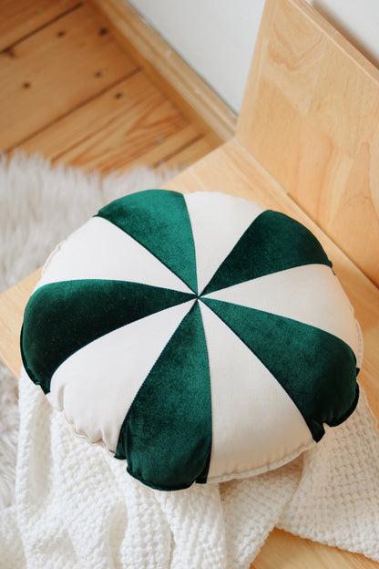 Moi Mili Decorative pillow, Patchwork "Green Candy"