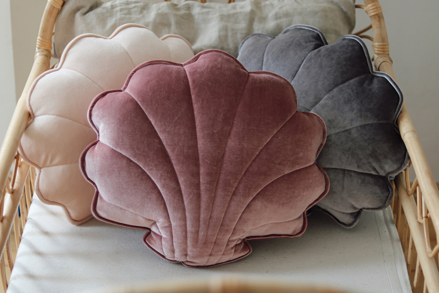 Moi Mili Decorative Pillow Small, Velvet Shell "Cosmic Pearl"