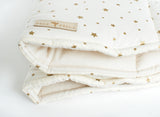 Moi Mili Leikkimatto,  Cotton Round "Gold Stars"