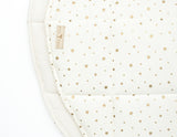 Moi Mili Leikkimatto,  Cotton Round "Gold Stars"