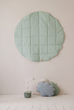 Moi Mili Leikkimatto,  Cotton Round "Mint And Beige"