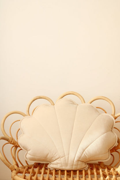 Moi Mili Decorative Pillow Large, Velvet Shell "Cream"