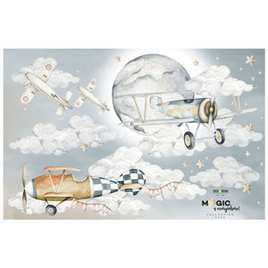 Seinätarra Setti 150x100 cm, Planes/Magic is everywhere