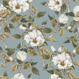 Magnolias On The Blue Background, Tapetti
