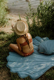 Moi Mili Leikkimatto, Linen Shell "Blue"