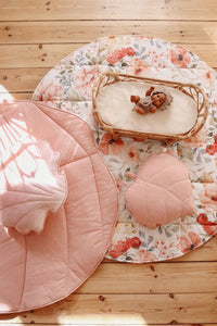 Moi Mili Leikkimatto,  Cotton Round "Flower Power"
